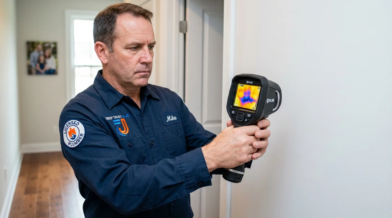 Thermal imaging leak detection by Johns Plumbing LLC in Hemet